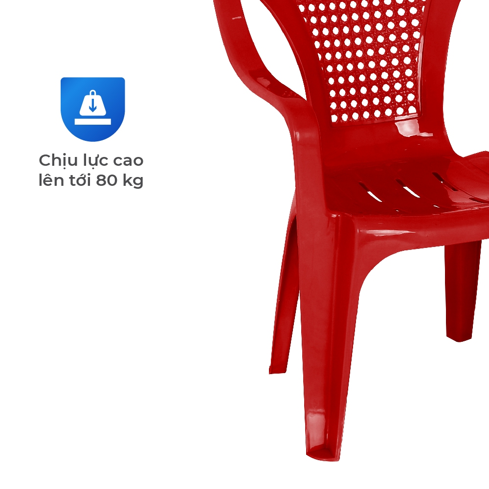 Ghế nhựa tựa lưng QUI PHÚC, combo 4,6,10 ghế, lưng lưới, an toàn, chắc chắn, tiện lợi, chống trượt, thoải mái