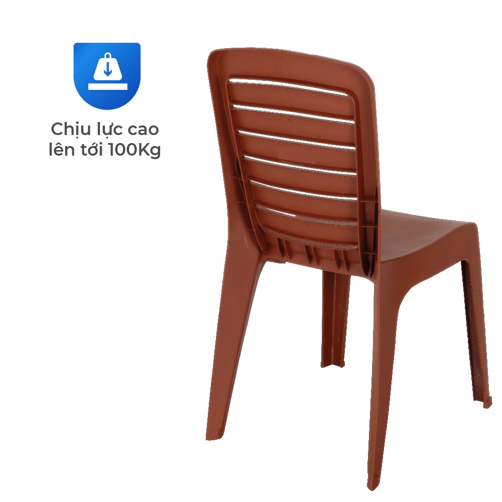 Ghế nhựa tựa lưng Ruby QUI PHÚC, size lớn, combo 4,6,10 ghế, phù hợp gia đình, nhà hàng, quán ăn, chân chống trượt