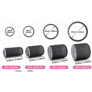 Bộ lô uốn tóc xoăn 4size + tặng kèm lược,kẹp mái,kẹp gợn
