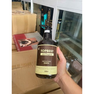 [Chính Hãng] Bộ Dầu Gội Dầu Xả TopBest Collagen 800ml – Phục Hồi Tóc, Giữ Màu Tóc