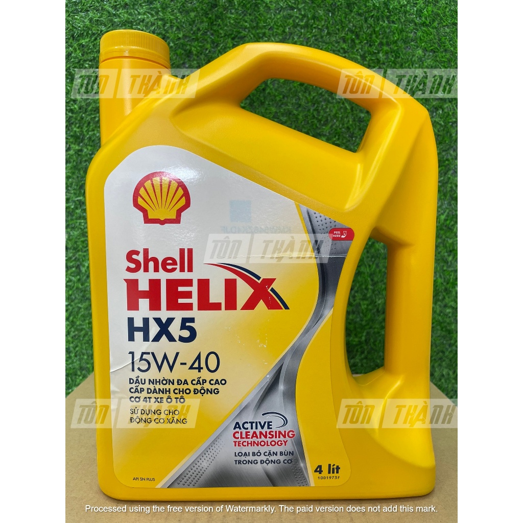 [ CHÍNH HÃNG ] Dầu Động Cơ Xăng SHELL HELIX HX5 15W-40 API SN PLUS (4 ...