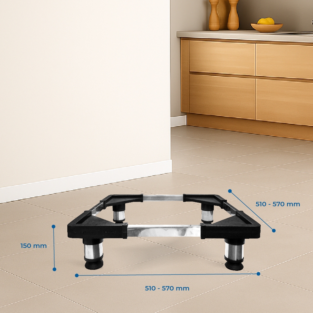 Chân kê máy giặt, tủ lạnh QUI PHÚC, inox cao cấp, chắc chắn, tăng giảm kích thước