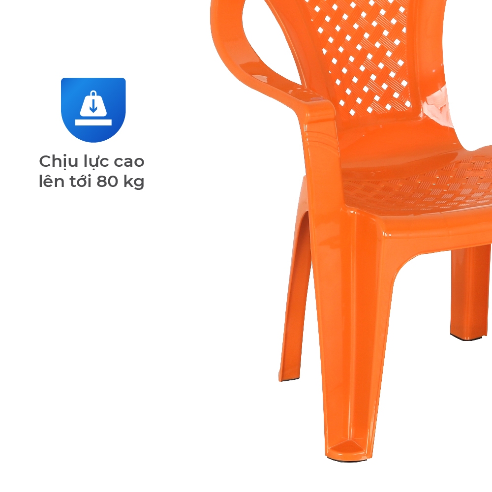 Ghế nhựa tựa lưng QUI PHÚC, combo 4,6,10 ghế, lưng đan, an toàn, chống trượt, ghế ngồi thoải mái, tiện lợi
