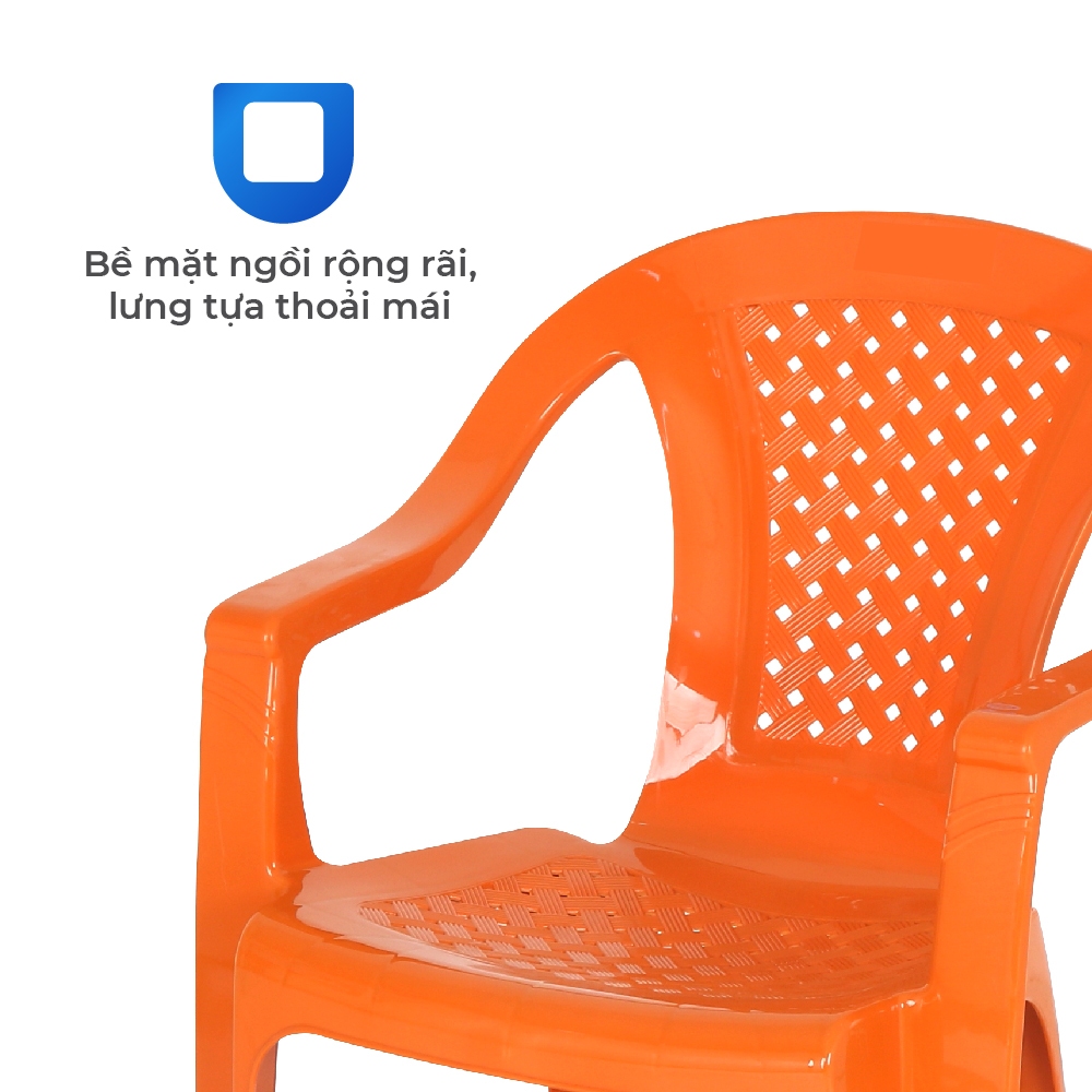 Ghế nhựa tựa lưng QUI PHÚC, combo 4,6,10 ghế, lưng đan, an toàn, chống trượt, ghế ngồi thoải mái, tiện lợi