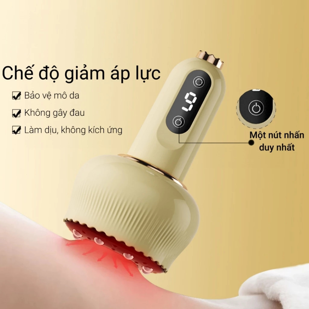 Máy Massage Giác Hơi Cạo Gió Cầm Tay G05-A An Toàn, Tiện Lợi, Bảo Hành 2 Năm