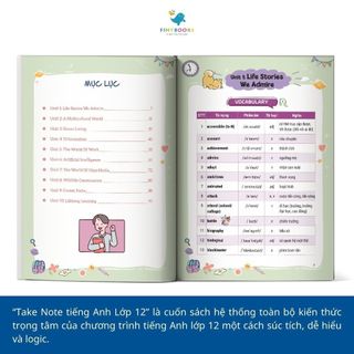 Combo Sách Take Note Tiếng Anh Dành Cho Học Sinh Cấp 3 - Theo Chương Trình Mới Nhất