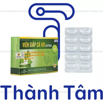 VIÊN GIẤP CÁ HD EXTRA hỗ trợ giảm trĩ, táo bón - Hộp 30 viên