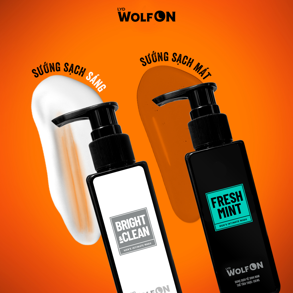 Dung Dịch Vệ Sinh Nam Giới LYD Wolf ON Hương Thơm Nam Tính Làm Sạch Dịu Nhẹ, Giúp Khử Mùi 150ml