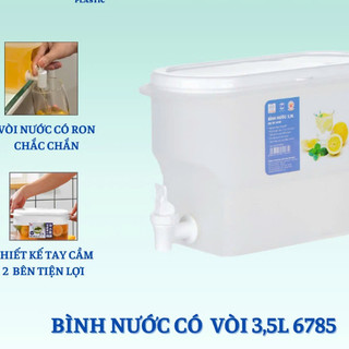 Bình đựng nước có vòi chuyên để tủ lạnh 6785 (3.5L , 4.8L) - Bình đựng nước detox hoa quả có vòi tiện lợi