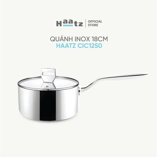 Quánh inox 316 Haatz CIC1240 đúc nguyên khối đáy từ 3 lớp nắp kính cường lực, dùng cho mọi gian bếp
