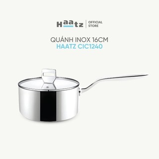 Quánh inox 316 Haatz CIC1240 đúc nguyên khối đáy từ 3 lớp nắp kính cường lực, dùng cho mọi gian bếp