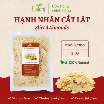 Hạnh nhân đã cắt lát Úc, hạt dinh dưỡng tốt cho sức khỏe nhà Food City Việt Nam