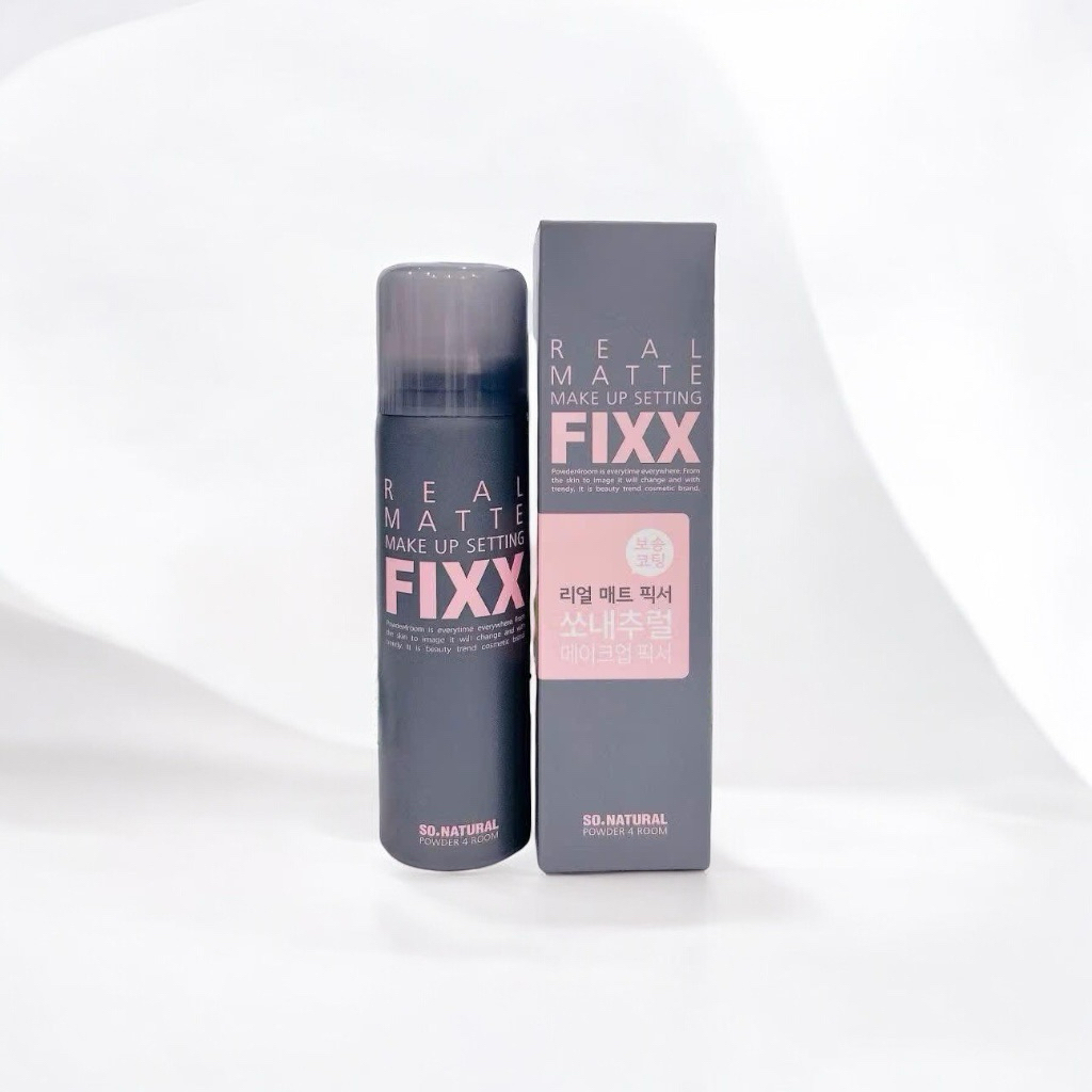 Xịt Khóa Nền So Natural FIXX – 2 Phiên Bản:  All Day Tight / Real Matte – Giữ Makeup 12–24H, Chống Trôi – Nội Địa Hàn