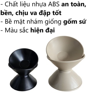 Tô chén nhựa loe xoắn Thái Việt Nhật - gân nhám sâu lòng đựng thực phẩm MS: 6805-6806-6843-6844-6845
