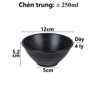 Tô chén nhựa loe xoắn Thái Việt Nhật - gân nhám sâu lòng đựng thực phẩm MS: 6805-6806-6843-6844-6845