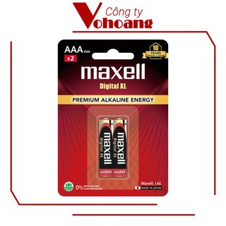 Vỉ 2 Pin đũa AAA Maxell made in Japan Alkaline chính hãng chống chảy dung lượng cao