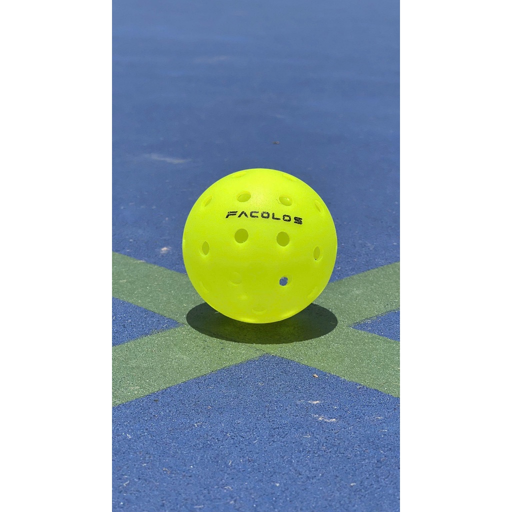Bóng Thi Đấu Pickleball Facolos F-Pro 40 lỗ chính hãng, đạt chuẩn USAPA kicsk thước 74mm