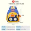 Balo cho bé học mầm non, mẫu giáo MDMX-97, Balo máy xúc cho bé từ 1 đến 5 tuổi. bền, nhẹ