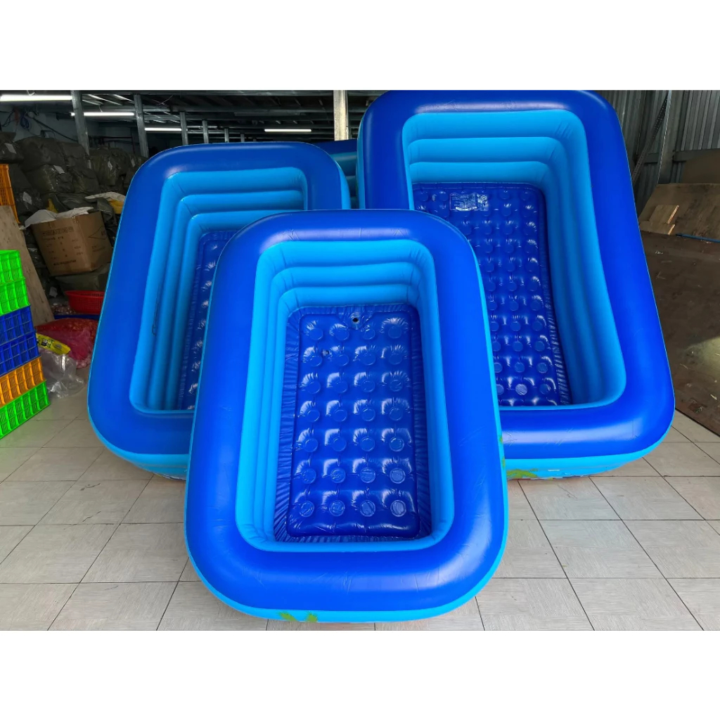 Bể bơi cho bé chính hãng KAW dày dặn, bền đẹp, đáy chống trượt -Tặng Keo Vá và Rùa 0đ - Lỗi 1 đổi 1