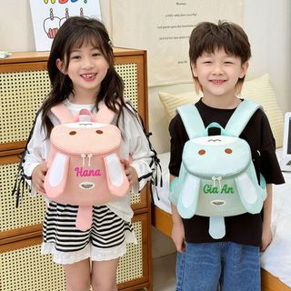 (Thêu Tên) Balo Thỏ Cho Bé MẫuĐựng Quần Áo Giáo, Thiết Kế Dễ Thương, Bé Đi Học, Đi Chơi
