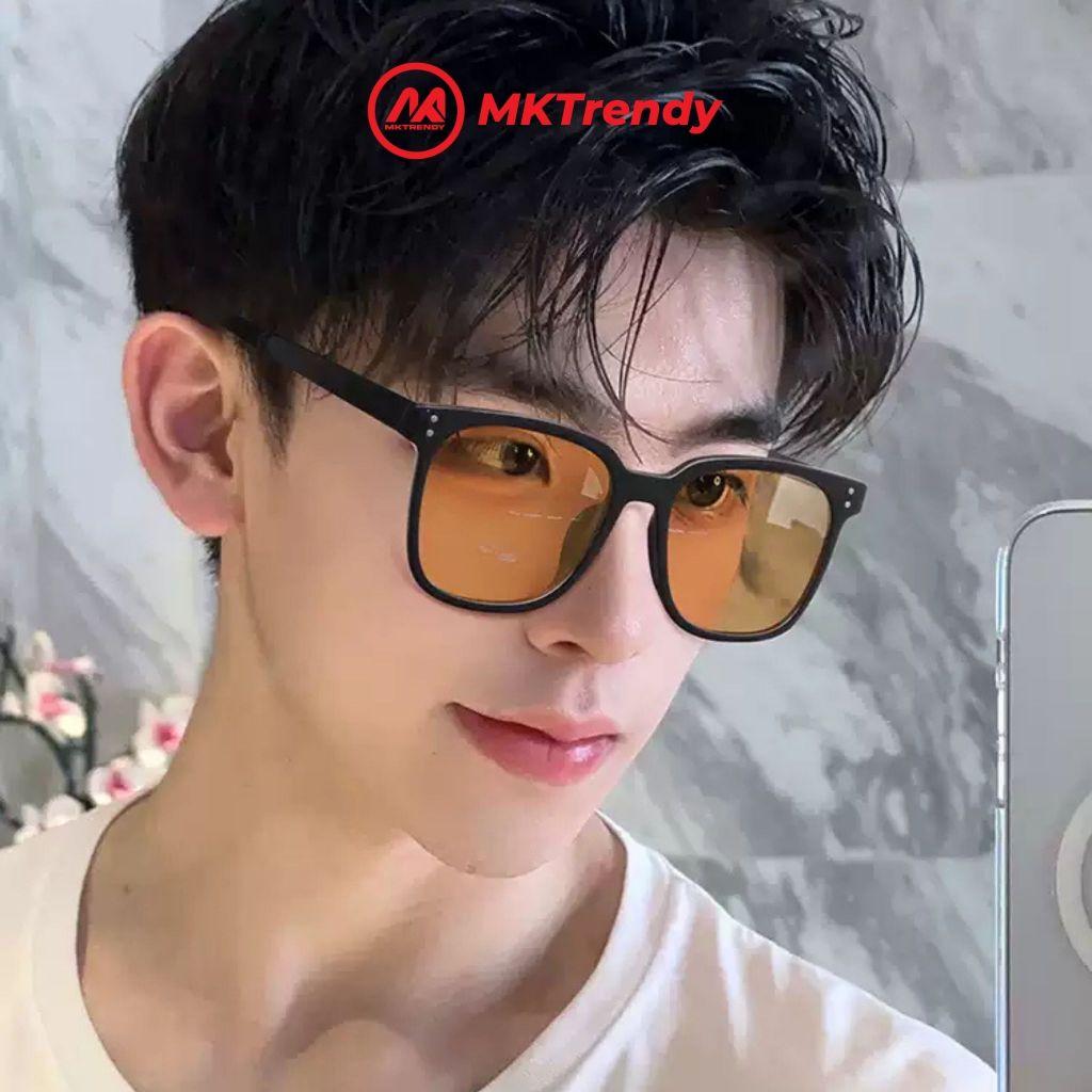 Kính mát thời trang nam nữ MKTRENDY kính râm đi đường chống bụi chống tia UV giảm chói phong cách T11