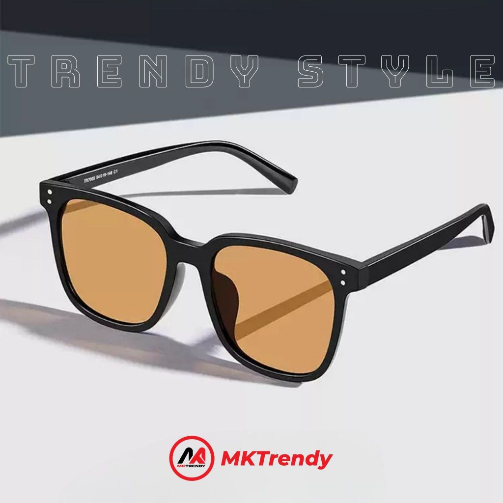 Kính mát thời trang nam nữ MKTRENDY kính râm đi đường chống bụi chống tia UV giảm chói phong cách T11