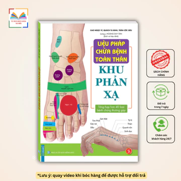 Sách Liệu Pháp Chữa Bệnh - Khu Phản Xạ (Bìa Mềm) Hướng Dẫn Mát Xa 5 Khu Chính & 48 Bệnh Thường Gặp NXB Hồng Đức