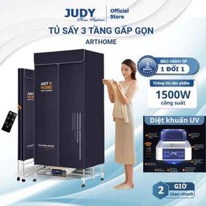 Tủ sấy quần áo, Máy sấy quần áo GẤP GỌN đa năng 1500W SẤY KHÔ NHANH, KHỬ MÙI DIỆT KHUẨN ION ĐIỀU KHIỂN TỪ XA