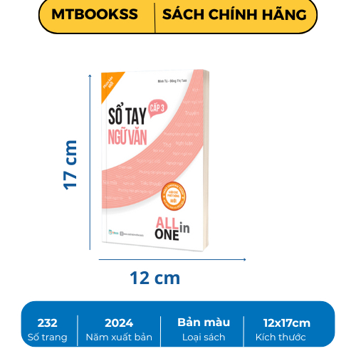 Sách - Sổ Tay Ngữ Văn Cấp 3 - All in one (Cập nhật chương trình SGK mới)