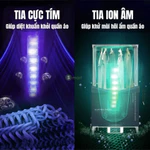(XẢ KHO) Tủ sấy quần áo, Máy sấy quần áo GẤP GỌN đa năng 1500W SẤY KHÔ NHANH, KHỬ MÙI DIỆT KHUẨN ION ĐIỀU KHIỂN TỪ XA — ảnh 4