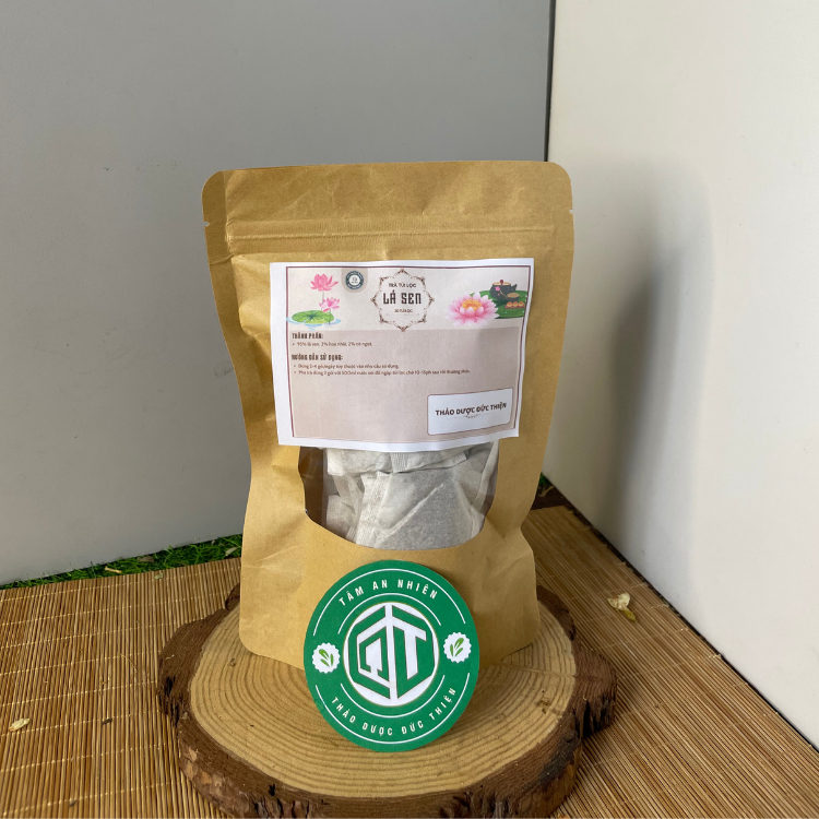 Trà Lá Sen Túi Lọc Đức Thiện (30 Gói) - Hỗ Trợ Giảm Mỡ Máu, Gan Nhiễm Mỡ, Ổn Định Huyết Áp, Ngủ Ngon