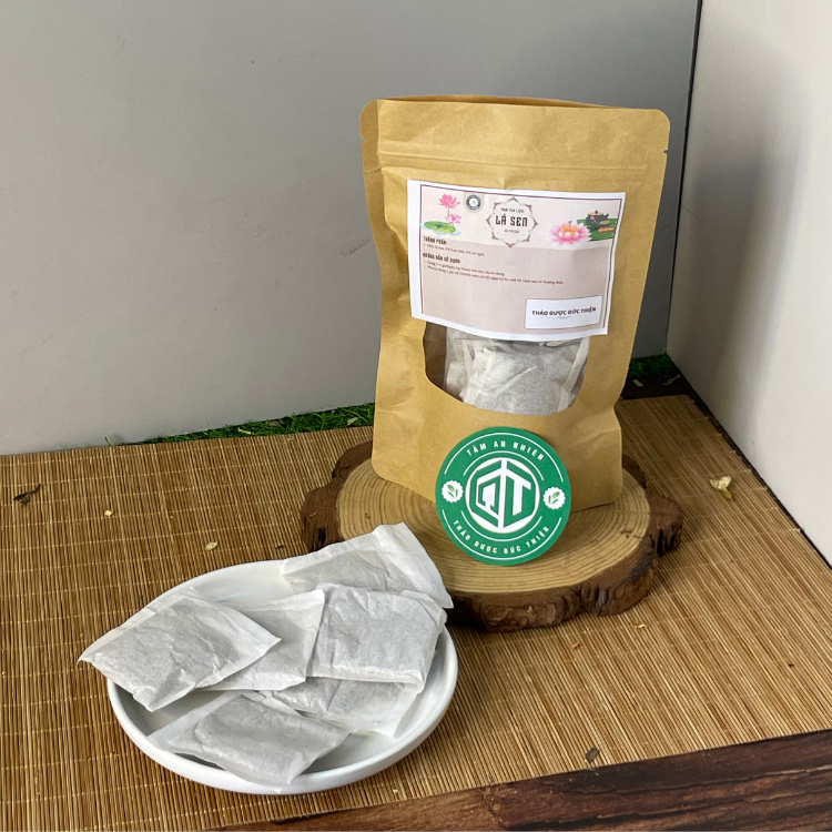 Trà Lá Sen Túi Lọc Đức Thiện (30 Gói) - Hỗ Trợ Giảm Mỡ Máu, Gan Nhiễm Mỡ, Ổn Định Huyết Áp, Ngủ Ngon