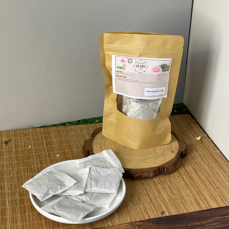 Trà Lá Sen Túi Lọc Đức Thiện (30 Gói) - Hỗ Trợ Giảm Mỡ Máu, Gan Nhiễm Mỡ, Ổn Định Huyết Áp, Ngủ Ngon