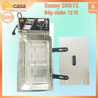 Bếp chiên nhúng đơn ngập dầu Sunny SN01S - 12 lít - 3000W - Chiên gà - cá bò viên - khoai tây