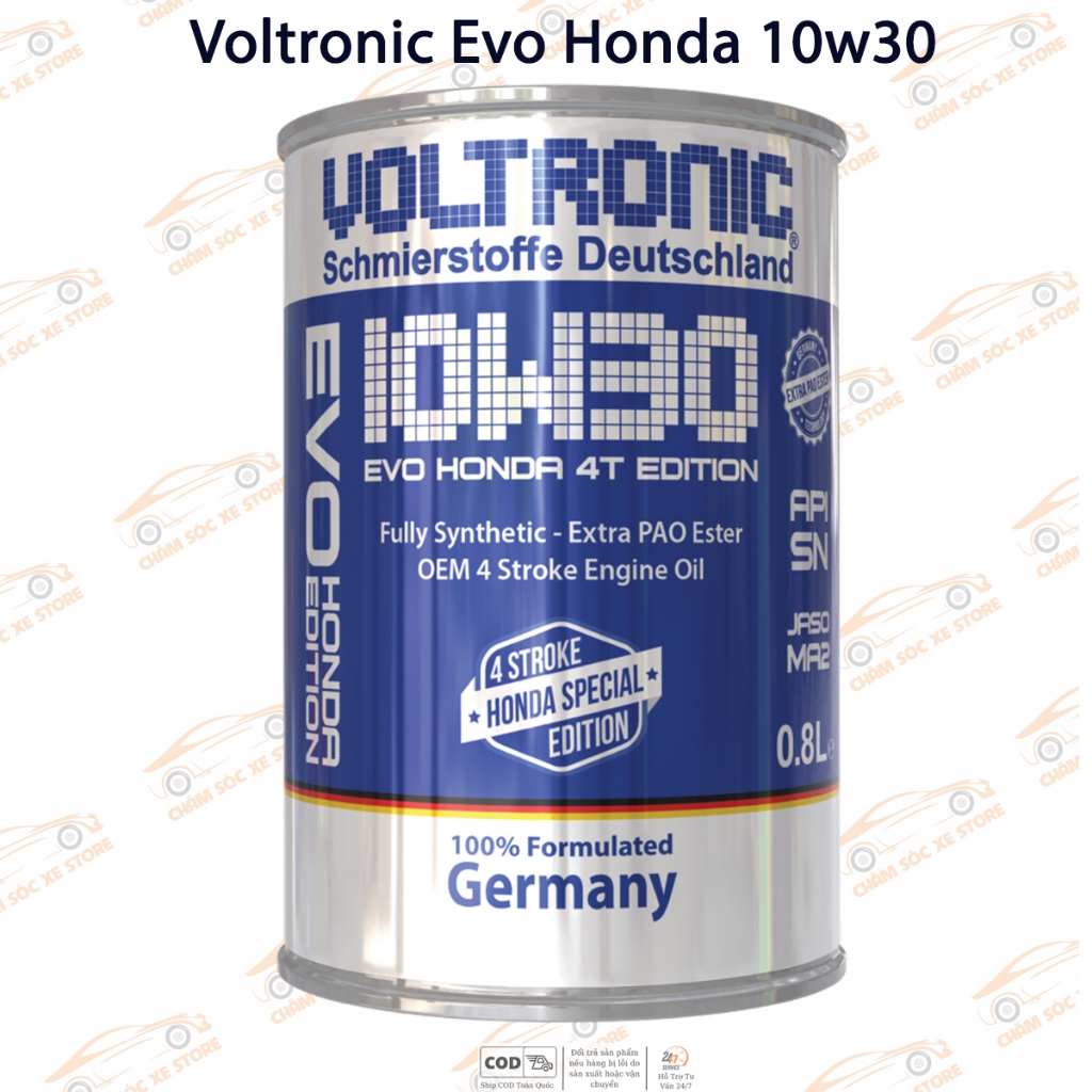 Dầu Nhớt Dành Cho Xe Số, Côn Tay Voltronic Evo Honda 10w30