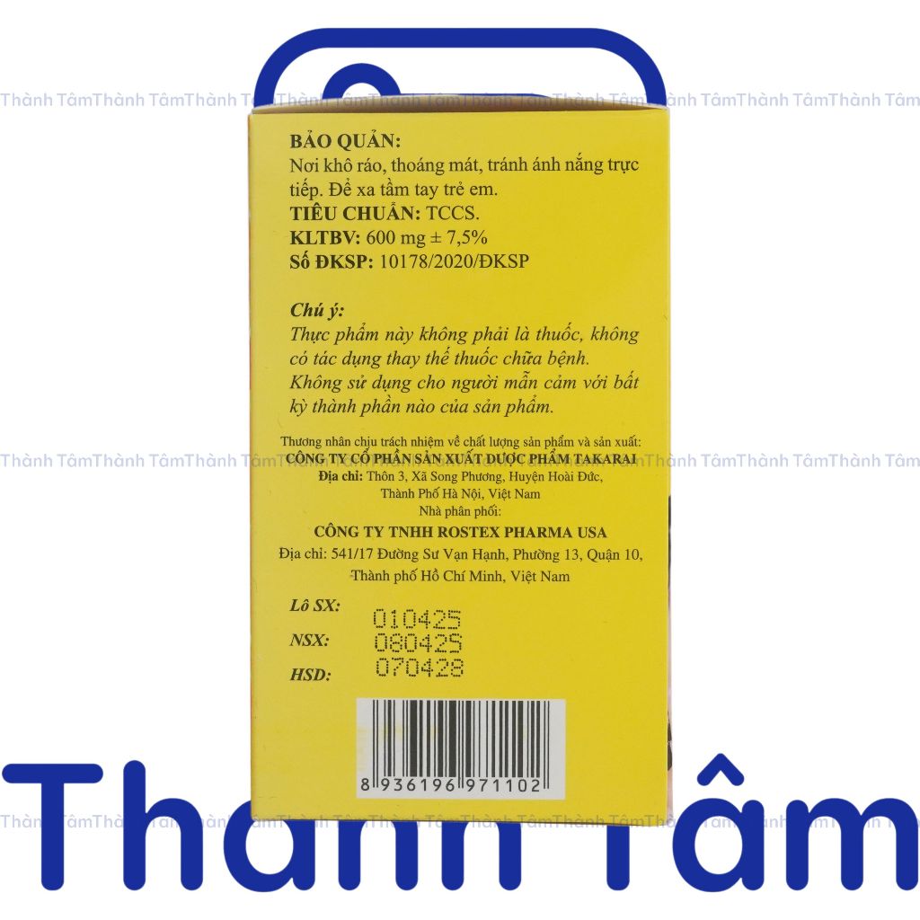 (Chai) Viên uống VITAMIN C 500 100V tăng sức đề kháng, giảm chảy máu chân răng do thành mạch yếu