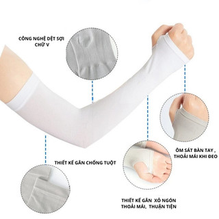 Ống Tay Chống Nắng Let's Slim – Combo 2 Đôi – Vải Thun Lạnh, Co Giãn 4 Chiều, Mềm Mịn Thoáng Khí