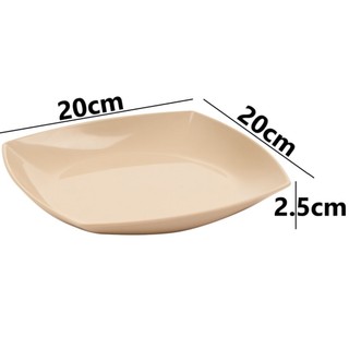 Đĩa phíp vuông Thái nhựa Việt Nhật 20cm - Đựng thức ăn, bánh kẹo, hàng quán, buffet - 1288