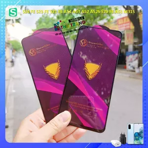Kính cường lực full màn OG tím cho Samsung S25 FE S24 FE S23 FE S21 FE A54 A53 A52 A52S S20 FE A51 M31S chịu lực tốt