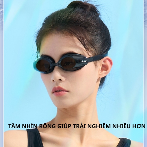 Combo Kính Bơi + Mũ Bơi Li-Ning FULL BOX | Chống Nước, Chống Mờ, Co Giãn Tốt, Dành Cho Nam Nữ