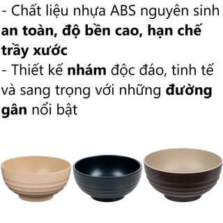 Bát tô tròn phíp Thái Việt Nhật - nhựa gân nhám dày dặn, đựng cơm canh quán ăn ms: 6832, 6833