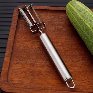 Dao Gọt Rau Củ Inox 2 Đầu | Gọt Vỏ, Bào Sợi Julienne | Dụng Cụ Nhà Bếp Đa Năng Cao Cấp