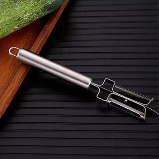 Dao Gọt Rau Củ Inox 2 Đầu | Gọt Vỏ, Bào Sợi Julienne | Dụng Cụ Nhà Bếp Đa Năng Cao Cấp