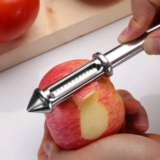 Dao Gọt Rau Củ Inox 2 Đầu | Gọt Vỏ, Bào Sợi Julienne | Dụng Cụ Nhà Bếp Đa Năng Cao Cấp