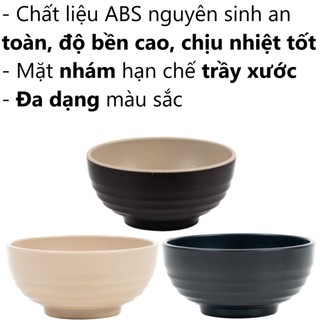 Bát cơm nhựa Thái, Chén phíp Thái nhám nhựa Việt Nhật - Ăn cơm, canh, súp, hàng quán, buffet - 6830