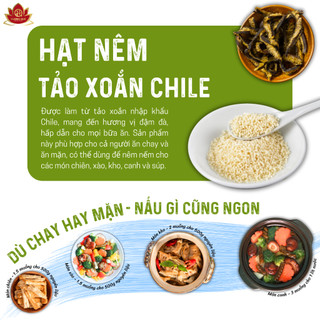 Hạt Nêm Rong Biển 450g TiPiKayShop - Gia Vị Chay Cao Cấp Ngọt Thanh Nấm & Tảo Tự Nhiên Chuẩn Vị