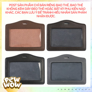 Bao Đựng Thẻ Nhân Viên Da PU Phong Cách Đơn Giản Tinh Tế Nhiều Màu Colorful Tiện Dụng