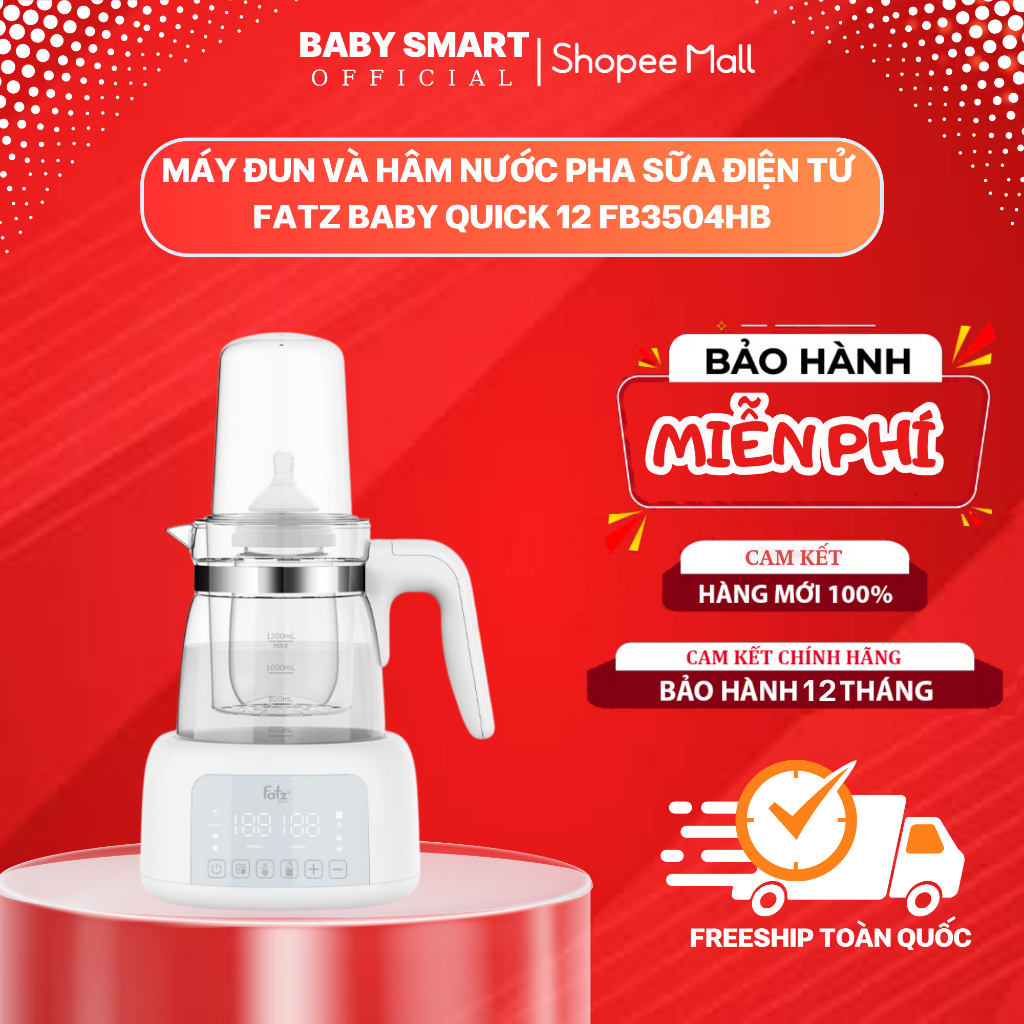 Máy đun nước và hâm nước pha sữa điện tử Quick 12, Quick 12 plus, Quick 16, Quick 16 Plus bảo hành 12 tháng