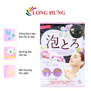 Muối tắm bồn Cow Bubble Aroma Bath (30g) - Mẫu đơn