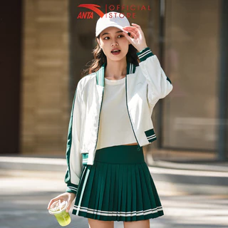 Mix Match Áo khoác thể thao + chân váy Tennis Pickleball chống nắng cho nữ Anta 1624C3603 Áo khoác thể thao năng động